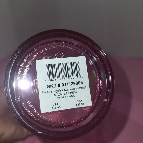 Starbucks Spring 2022 Mother’s Day Pink Flower Iridescent 24oz Tumbler Venti - Picture 5 of 7